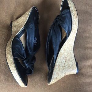 Born cork wedge sandals size 10